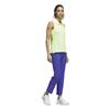 adidas Ladies Ultimate365 Climacool Mesh Printed Sleeveless Polo Shirt Frozen Lemon